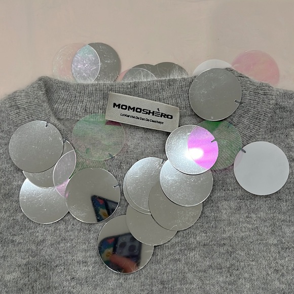 Sparkle grey knitwear jumper - Picture 2 of 3